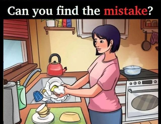 RIDDLE: Spot the Mistake in the Kitchen